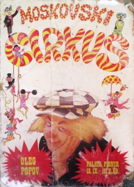 Moskovski Cirkus Circus poster - Russia, 1980