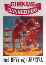 Cirkus Dannebrog Circus poster - Denmark, 1984