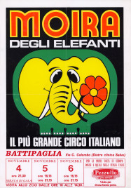 Circo Moira Orfei Circus poster - Italy, 1986