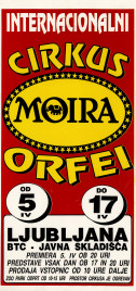 Cirkus Moira Orfei Circus poster - Italy, 1998