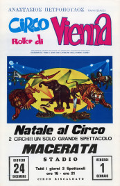 Circo Roller di Vienna Circus poster - Italy, 1981