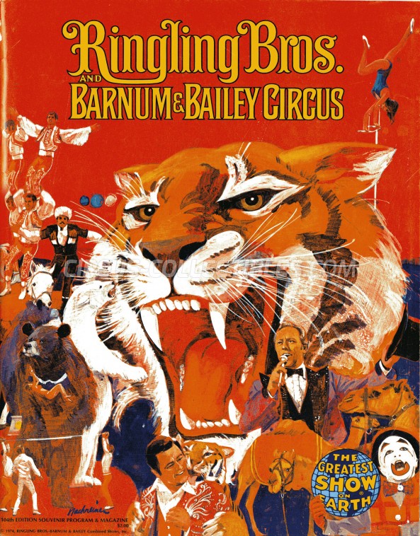 Ringling Bros. and Barnum & Bailey Circus Circus Program - USA, 1974