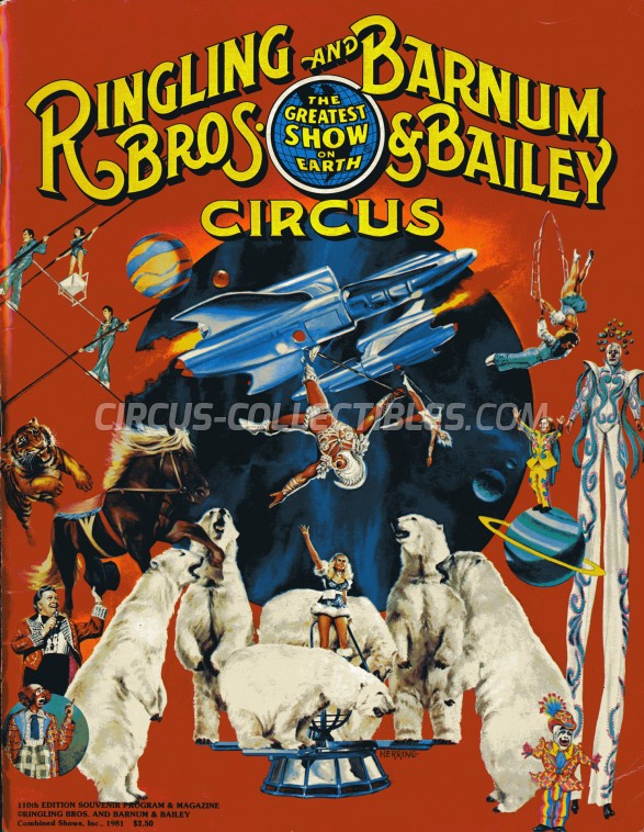 Ringling Bros. and Barnum & Bailey Circus Circus Program - USA, 1981