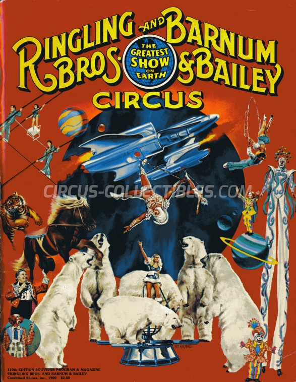 Ringling Bros. and Barnum & Bailey Circus Circus Program - USA, 1980