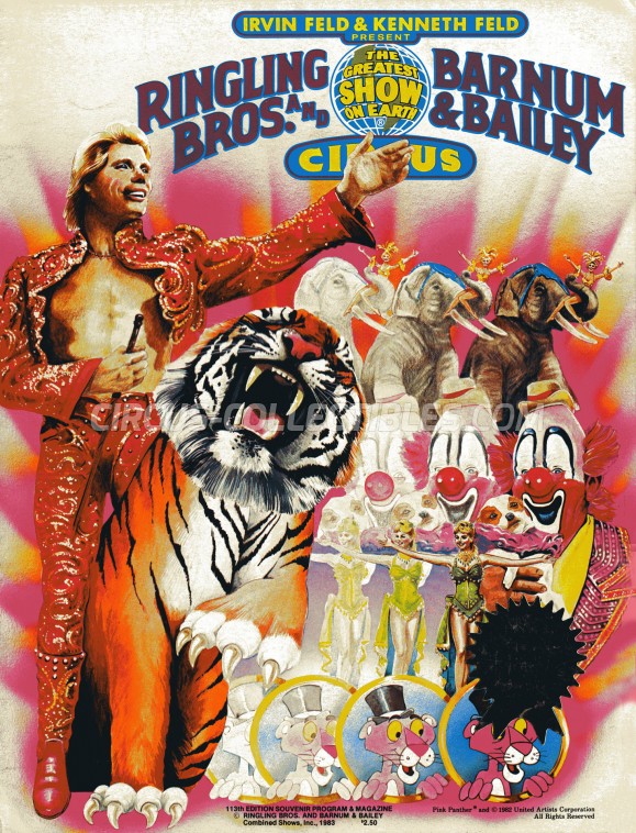 Ringling Bros. and Barnum & Bailey Circus Circus Program - USA, 1983