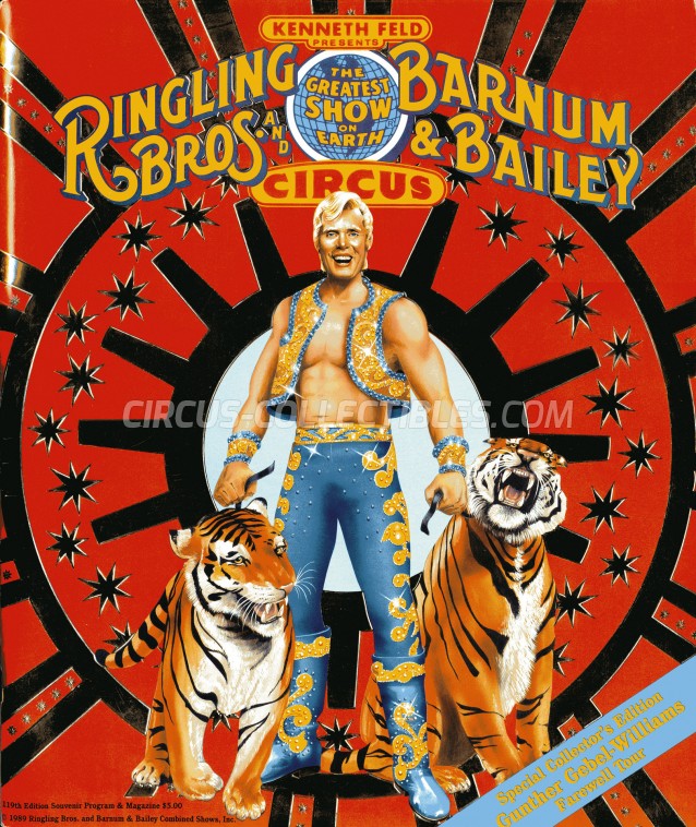 Ringling Bros. and Barnum & Bailey Circus Circus Program - USA, 1989