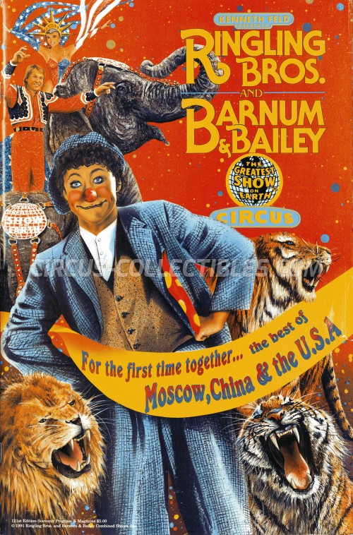 Ringling Bros. and Barnum & Bailey Circus Circus Program - USA, 1991
