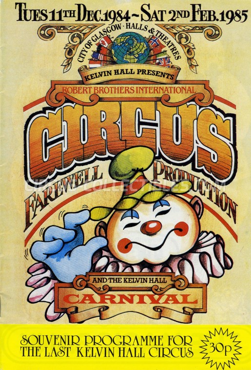 Robert Brothers Circus Circus Program - Scotland, 1984