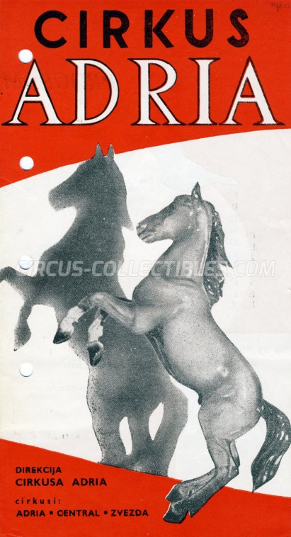Adria Circus Program - Serbia, 1960