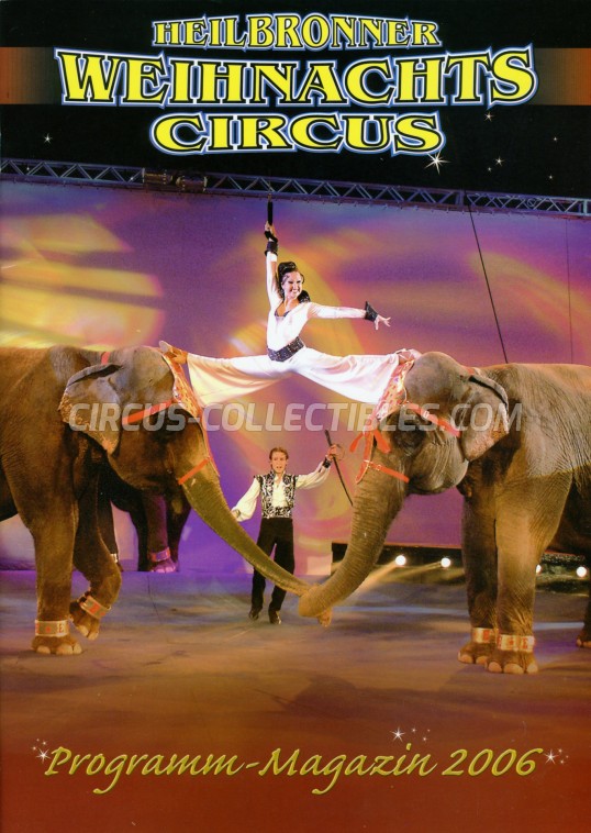 Heilbronner Weihnachts Circus Circus Program - Germany, 2006