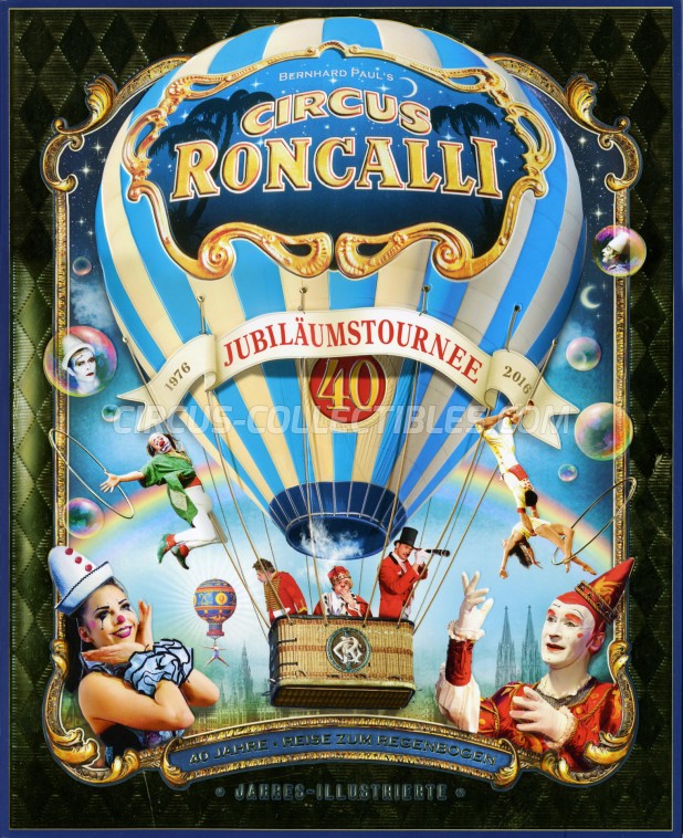 Roncalli Circus Program - Germany, 2016