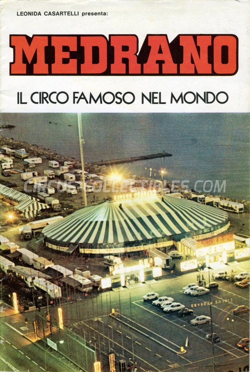 Medrano (Casartelli) Circus Program - Italy, 1975