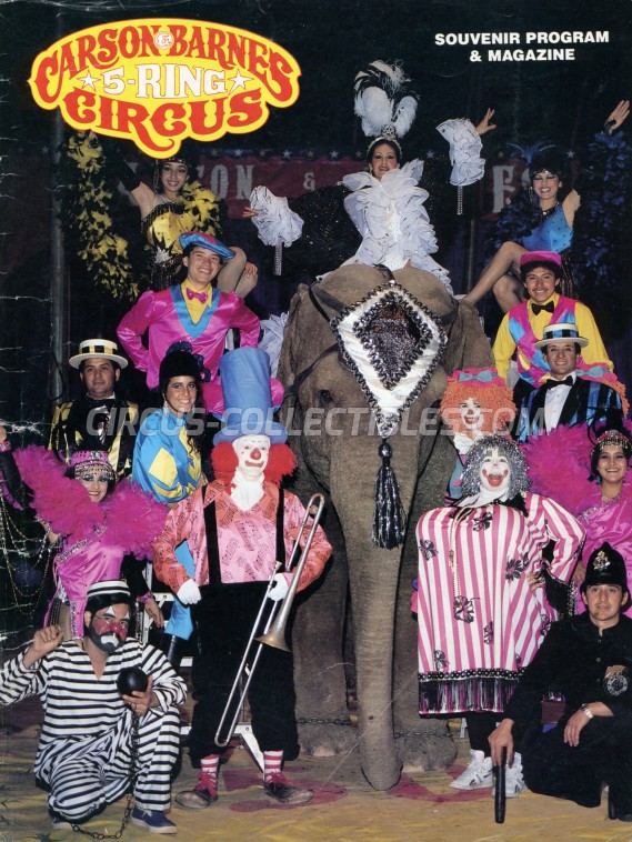 Carson & Barnes Circus Circus Program - USA, 0