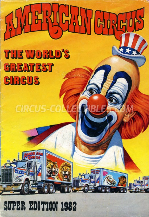 American Circus (Togni) Circus Program - Italy, 1982