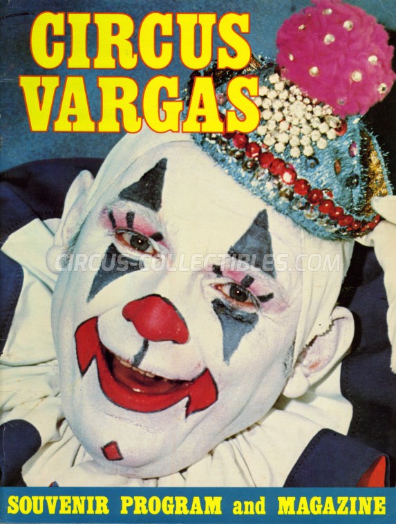 Vargas Circus Program - USA, 1979