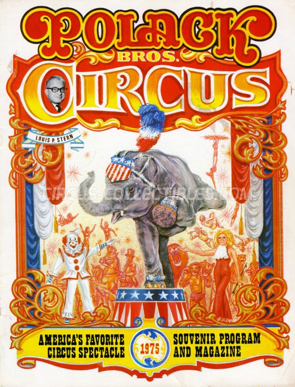 Polack Bros. Circus Circus Program - USA, 1975