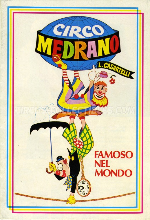 Medrano (Casartelli) Circus Program - Italy, 1978