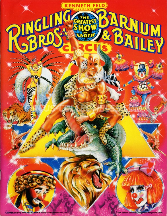 Ringling Bros. and Barnum & Bailey Circus Circus Program - USA, 1989