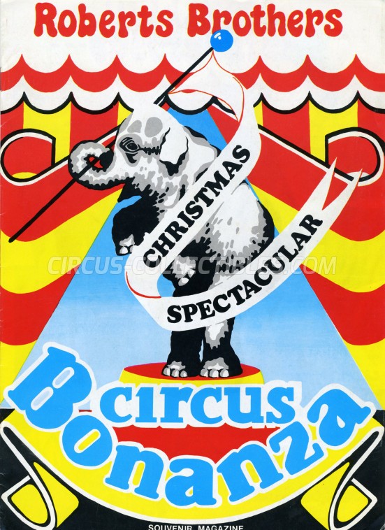 Roberts Brothers Circus Bonanza Circus Program - England, 1982