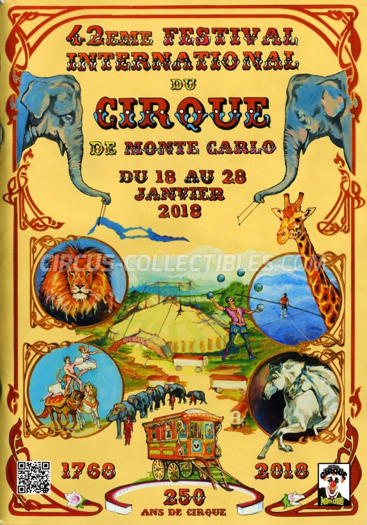 Festival International du Cirque de Monte-Carlo Circus Program - Monaco, 2018