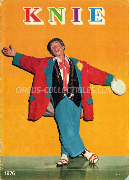 Knie Circus Program - Switzerland, 1976