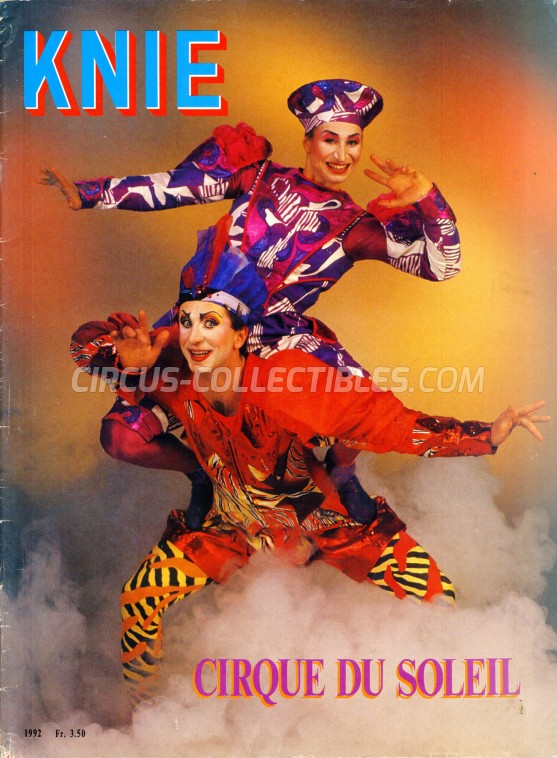 Knie Circus Program - Switzerland, 1992