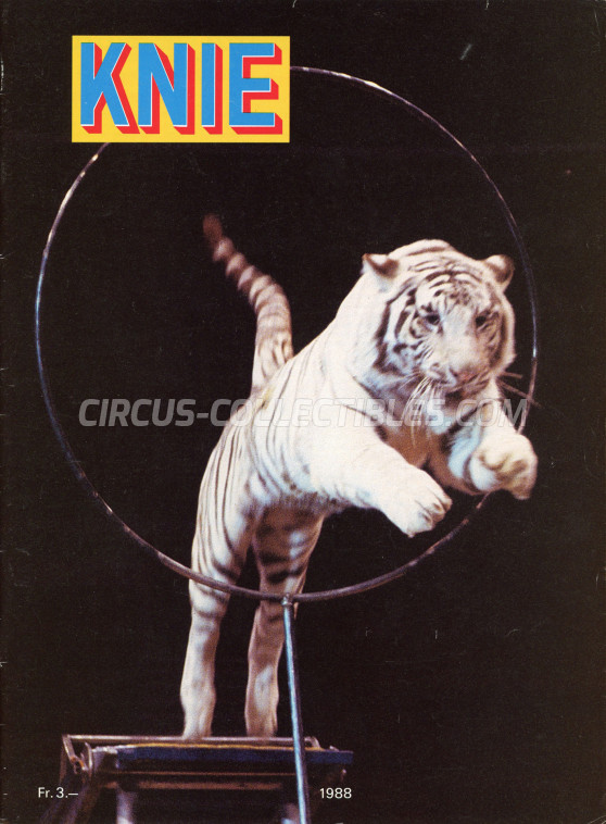 Knie Circus Program - Switzerland, 1988