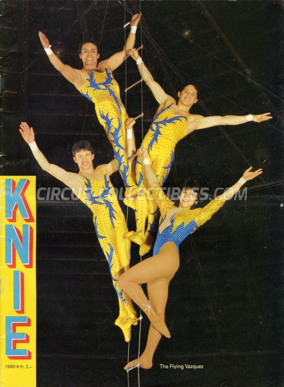 Knie Circus Program - Switzerland, 1990