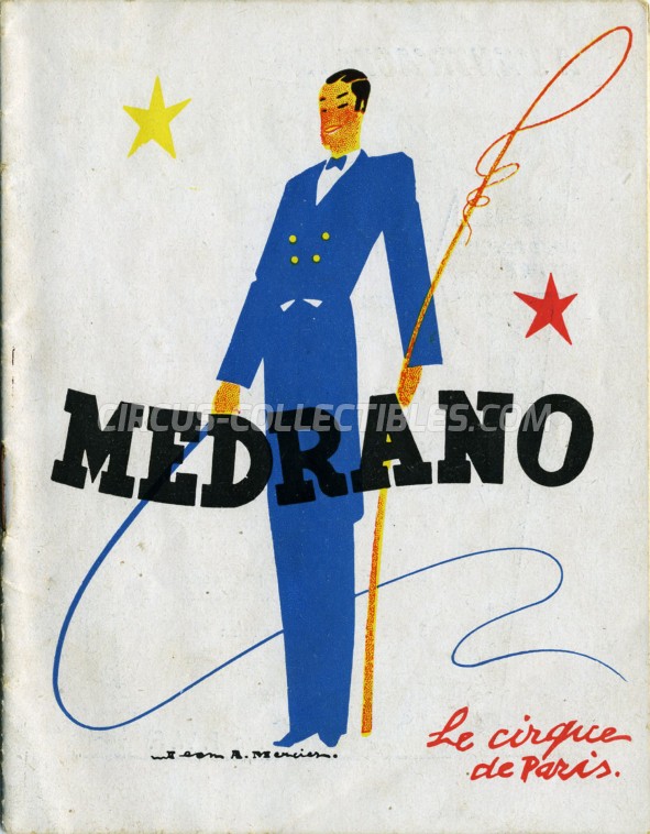 Medrano (FR) Circus Program - France, 1949