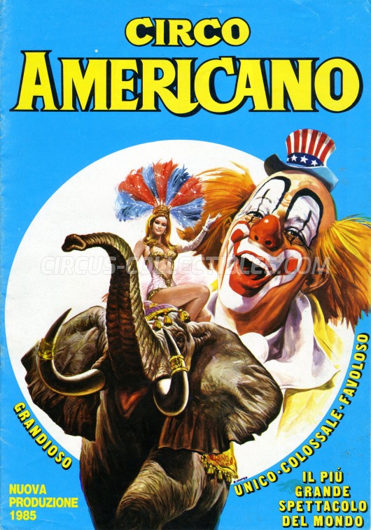 American Circus (Togni) Circus Program - Italy, 1985