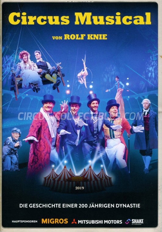 Knie - Das Circus Musical Circus Program - Switzerland, 2019