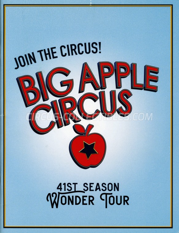 Big Apple Circus Circus Program - USA, 2019