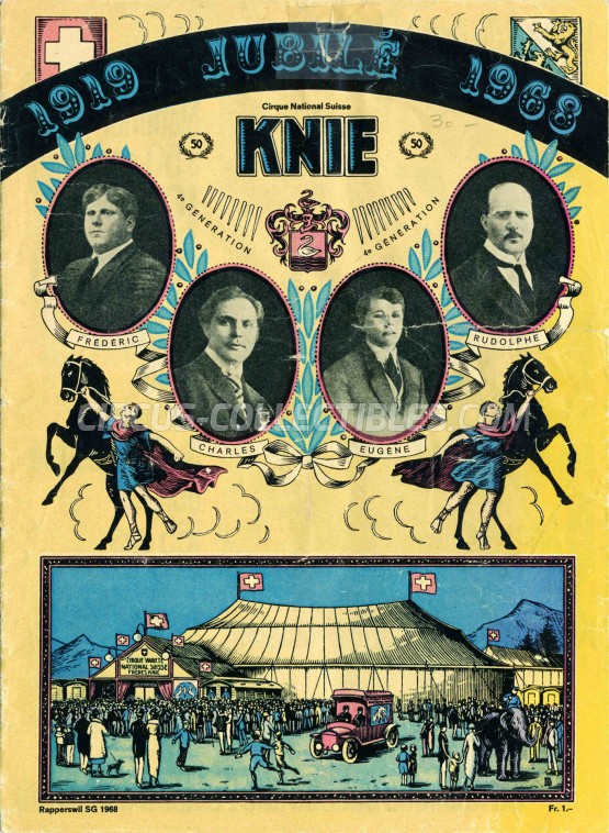 Knie Circus Program - Switzerland, 1968