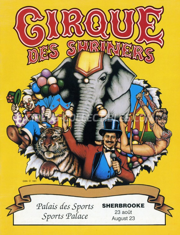 Shrine Circus Circus Program - Canada, 1991