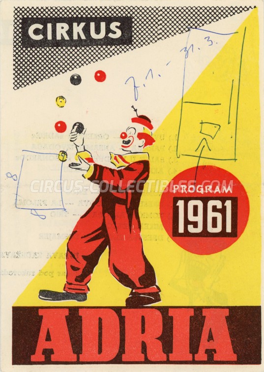 Adria Circus Program - Serbia, 1961