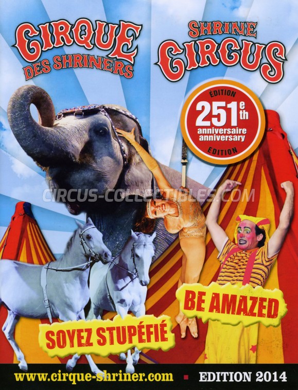 Shrine Circus Circus Program - Canada, 2014