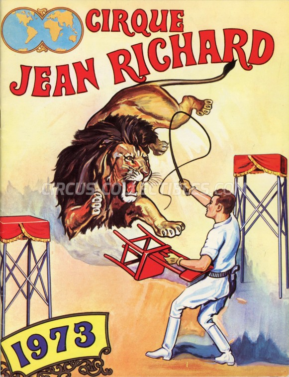Pinder - Jean Richard Circus Program - France, 1973