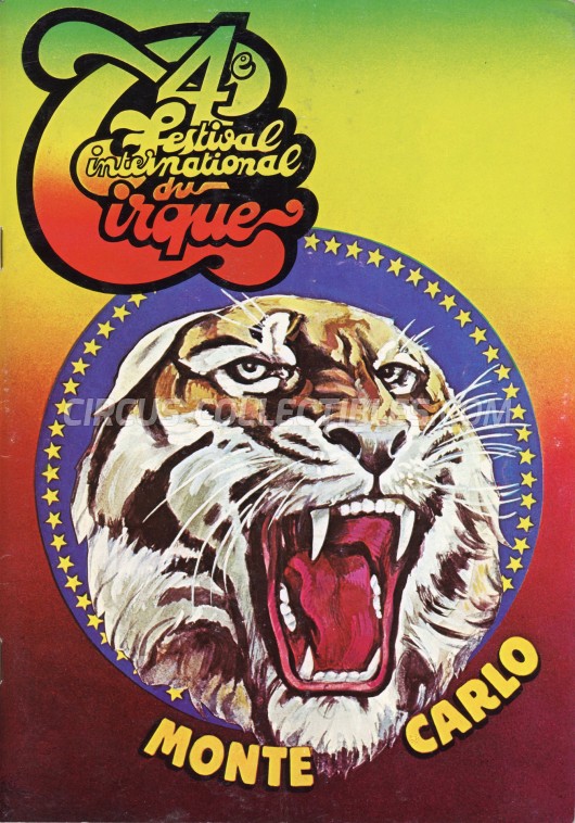 Festival International du Cirque de Monte-Carlo Circus Program - Monaco, 1977