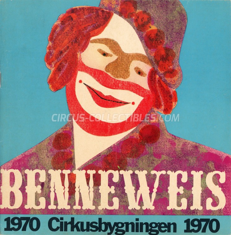 Benneweis Circus Program - Denmark, 1970