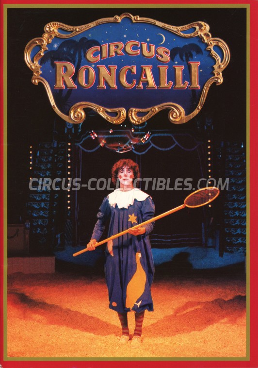 Roncalli Circus Program - Germany, 1986
