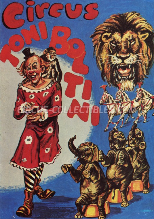 Toni Boltini Circus Program - Netherlands, 1973