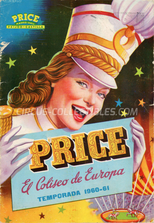 Price Circus Program - Spain, 1960