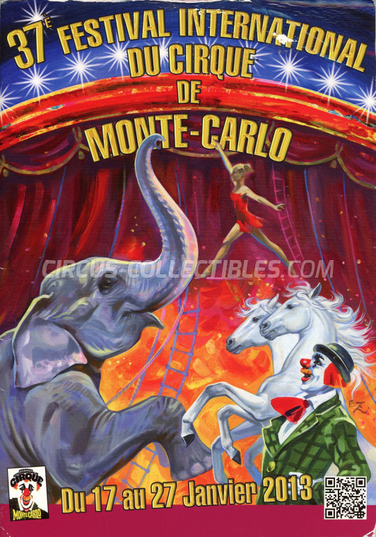 Festival International du Cirque de Monte-Carlo Circus Program - Monaco, 2013