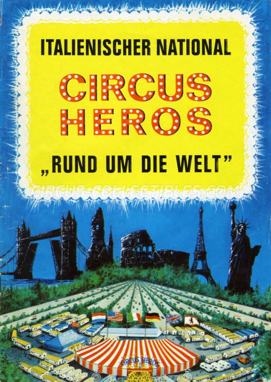Heros (Togni) Circus Program - Italy, 1966