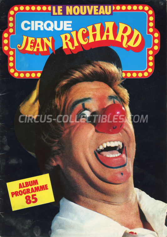 Jean Richard Circus Program - France, 1985