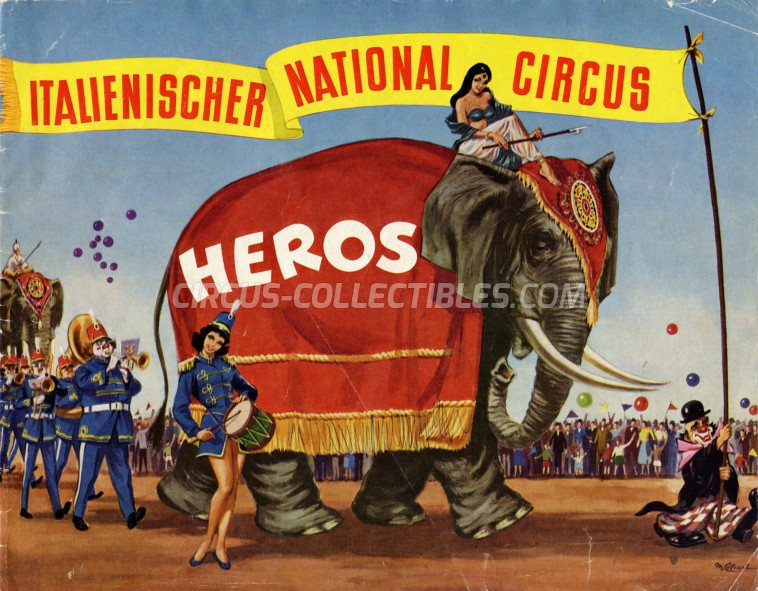 Heros (Togni) Circus Program - Italy, 1963