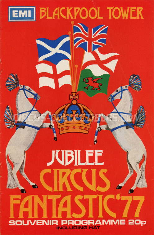 Blackpool Tower Circus Circus Program - England, 1977
