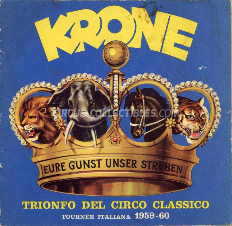 Krone Circus Program - Germany, 1959