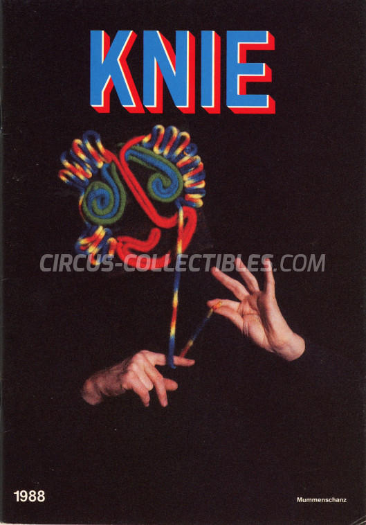 Knie Circus Program - Switzerland, 1988