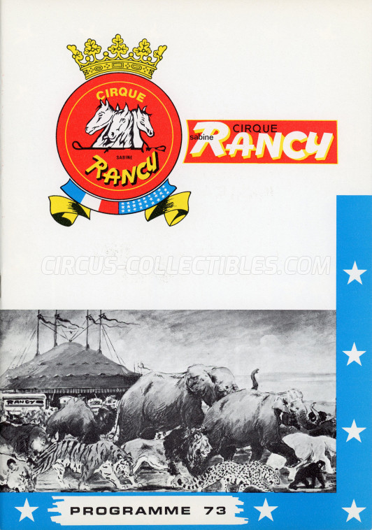 Sabine Rancy Circus Program - France, 1973